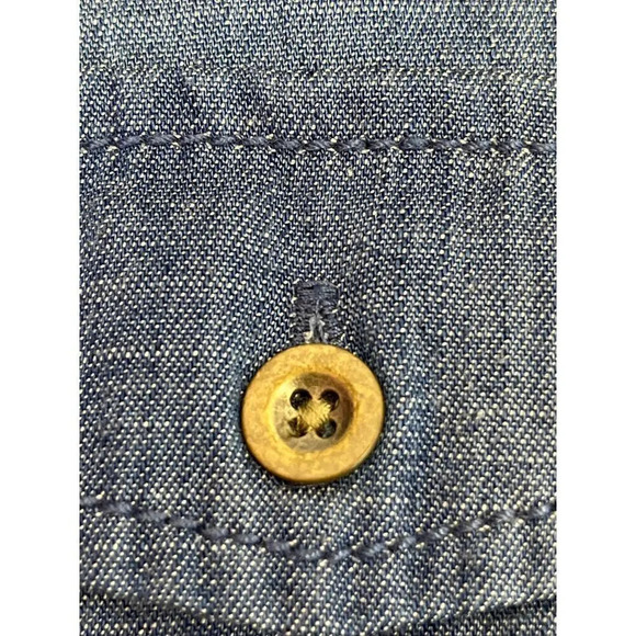 BANANA REPUBLIC Womens S 0 Blue Indigo Denim  Knee length  Sleeves dress - Picture 6 of 11